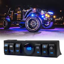 So i'll need a switch for that and the compressor. Amazon Com Xprite G3 6 Rocker Toggle Switch Panel Control System With Digital Voltmeter For 2009 2018 Jeep Wrangler Jk Jku Industrial Scientific
