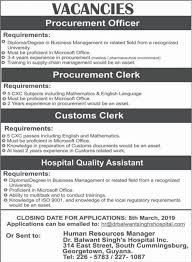 Dr Balwant Singh S Hospital Job Job Website Caribbean Jobs