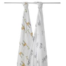 Aden Anais 2 Li Muslin Ortu Jungle Jam 2 Adet 120cm X 120cm Yikanmis 100 Koton Muslin Ortu Nefes Alir Terlemeye Karsi Buyuktur Rahatc Puset Klasik Rahat