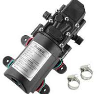 Ihaapsi 12V DC Fresh Water Pump with 2 Hose Clamp 12 Volt ...