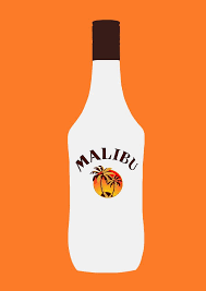 These malibu rum drinks taste just like the beach and are perfect for sipping when it gets warm. Malibu Bottle Art Print By Nightskyart X Small Beer Pong Table Painted Diy Beer Pong Table Beer Pong Table Designs