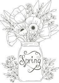 Arbre coloriage a fleurs a gommettes a coeurs. Le Coloriage De Printemps A Imprimer Une Activite Pour Enfant Parfaite