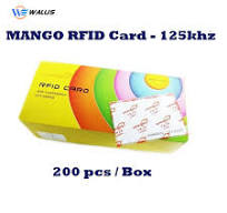 Printable 13.56MHz / 125kHz RFID Blank Mango Thick / Thin Card for  Attendance Access