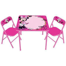 The Disney Minnie Mouse Erasable Activity Table Set With 3 Markers Allows Kids To Play And Creat Kids Table And Chairs Kids Table Chair Set Kids Activity Table