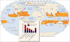 Tropical Cyclone Location And Patterns Of Tropical Cyclones Britannica