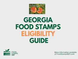 To qualify for food stamps, you must have an eligible income level based on a. Georgia Food Stamps Eligibility Guide Food Stamps Ebt