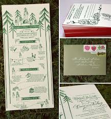 I Like This Invitation For A Weekend Camping Wedding The Layout With The Dotted Trail I Camp Wedding Summer Camp Wedding Unique Wedding Invitations Creative