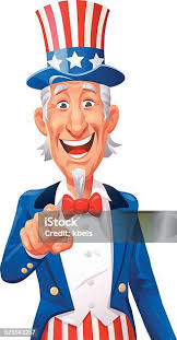 Uncle Sam Banner Stock Illustration