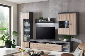 Ideal Mobel Wohnwand Ribeira Oxid Kronberg Eiche Hell Mobel Letz Ihr Online Shop