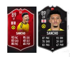 Has sticky dribbling like asm and neymar. Sancho Potm Left Fifa 20 Right Fifa 21 Same Overall This Is Beautiful Fut