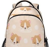 Dussdil Linda mochila de hámster ardilla para niños y niñas, mochila casual  de 16 pulgadas, bolsa para laptop, bolsas de viaje con doble cremallera ...