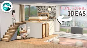 But with a little creativity, you can design a space that welcomes guests when it needs to, but doubles as an office, media room or playroom the rest of the time. Tutorial Bedroom Ideas Functional Platforms Snowy Escape Base Game No Cc Or Mods Sims 4 Youtube