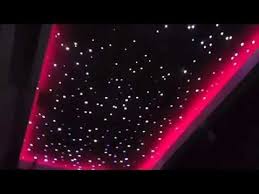 Gece Gokyuzu Takimyildizlari Bir Dizi Serit Led Tavana Led Aydinlatma Optik Fiberler Gergi Tavan Youtube Led Tavan Gece