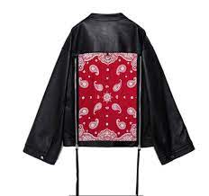 Bandana Leather Jacket Fashion Textiles Fashion Class Outfit