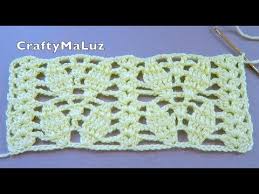 Diferentes puntos tejidos a crochet. Crochet Tutorial Punto En Diseno De Hojas Punto A Crochet Para Diferentes Proyectos Youtube
