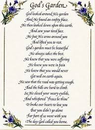 Author Unknown Funeral Poems Memorial Poems Garden Poems