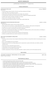 Note that in this example, the candidate matches the style of her reference page to her resume design. Retirement Specialist Resume Sample Mintresume