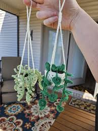 Crochet Hanging Flower Basket