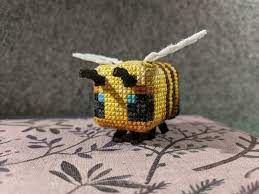 Looking for the best place to buy toys in nz? A Minecraft Bee I Just Finished I Love How It Turned Out In 2021 Minecraft Crochet Crochet Bee Crochet Projects