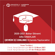 Sınav sonuçları, sınav tarihinden itibaren yaklaşık. Aof On Twitter Anadolu Universitesi Bahar Donemi Arasinavlari Online Olarak 10 11 12 Nisan Ve 17 18 19 Nisan Tarihleri Arasinda Yapilacak Donem Sonu Sinavlarinin Nasil Yapilacagi Ile Ilgili Karar Alindiginda Aciklama Yapilacaktir Https T Co