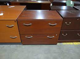 Jjs 3 drawer rolling wood file cabinet with locking wheels, home office portable vertical mobile wooden storage filing cabinet for a4 or letter size, brown. Used Wood File Cabinets Office Furniture Warehouse