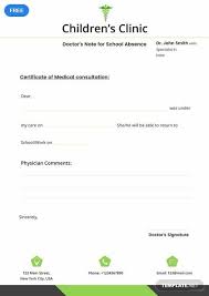 Free Doctor S Note For School Absence Template Doctors Note Template Doctors Note Notes Template