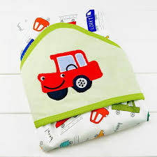 Stitch along both sides of the ribbon, staying as close to the edge as possible. Hooded Baby Bath Towel Blanket 100 Cotton Car Pattern 3princess Com