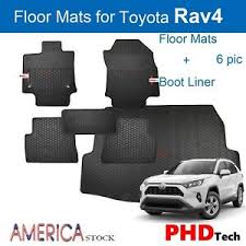 Your rav4 is a valuable investment, so it's only natural you'd want to protect it from damage. Prime All Weather Rubber Floor Mats Boot Liner Set Fit Rav 4 Rav4 2019 Red Logo Ebay