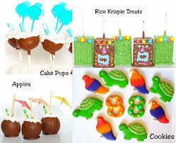 Happy Birthday Rice Krispie Treats Luau Tiki 8thbirthday Cookies Ricekrispietreats Candyapples Cakepops Turtles Tropicalbirds Rice Krispie Treats Cake Rice Krispie Treats Sweet Buffet
