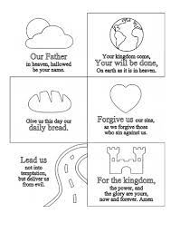 Here is a cute series of pages that help teach and explain the lords prayer. The Lords Prayer Coloring Page Teaching Resources