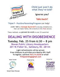 Triple p is an internationally recognized program that gives parents the skills they need to build strong family relationships, manage misbehavior and prevent . Rowan Public Library On Twitter Don T Forget About Our Triple P Parenting Program Tonight At 6 30 Come Learn About Dealing With Disobedience At This Free Parenting Program At Rpl Headquarters Light Refreshments