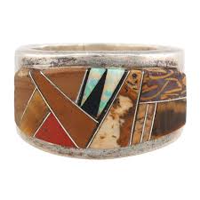 2) Calvin Begay (b.1965) Sterling & Opal Jewelry
