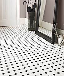Black And White Tile Floor Kitchen Alameda Octagon Mosaic With White Dot White Mosaic Tiles White Tile Floor Octagon Tile
