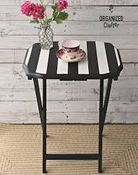 Black And White Striped End Table Pin On Interior Details