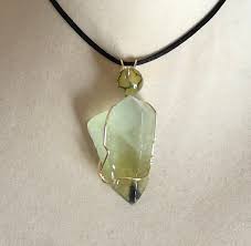 Green Calcite Pendant Wire Wrapped Necklace Jewelry Etsy In 2021 Wire Wrapped Necklace Pendant Jewelry