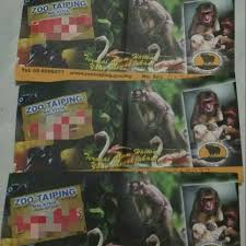Zoo taiping & night safari, taiping: Tiket Zoo Taiping Ticket Tickets Vouchers Attractions Tickets On Carousell