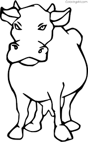 The gentle bovine creature has been captured in relaxing postures here. Cow Coloring Pages Coloringall
