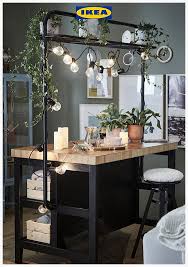 La calidad de un producto se logra luego de que un desarrollador estudia los gustos y exigencias del consumidor y los traduce en una obra terminada. Vadholma Black Oak Kitchen Island With Rack Ikea Ikea Kitchen Island Ikea Vadholma Industrial Kitchen Island