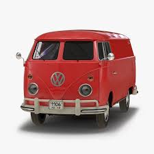 Volkswagen Type 2 Panel Van Red 3d Model Ad Panel Type Volkswagen Model Volkswagen Type 2 Volkswagen Volkswagen Models