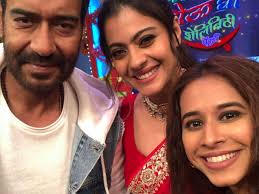 Chala Hawa Yeu Dya Fame Shreya Bugde Enjoys A Fangirl Moment With Kajol And Ajay Devgan Times Of India Subscribe to rajshri marathi showbuz. chala hawa yeu dya fame shreya bugde