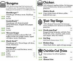 Shake Shack Menu Menu De Shake Shack Winter Park Orlando