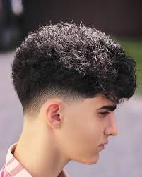 Mens mohawk fade hairstyle haircut by elena the barber / mohawk on curly blonde hair done by barberette!shear over comb / before and after 53 Stylish Curly Hairstyles Haircuts For Men In 2021 Hairstyle On Point