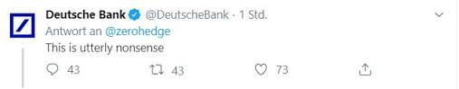 (kalenderspruch) pregetter otmar | community 30. Volliger Unsinn Deutsche Bank Dementiert Pleitegeruchte Godmodetrader
