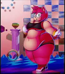 215811 - suggestive, artist:mr-nobody, amy rose (sonic), eulipotyphlan,  fictional species, hedgehog, mammal, mobian, anthro, sega, sonic the  hedgehog (series), 2022, 2d, 2d animation, 3d background, 5 fingers,  abstract background, animated, belly button,