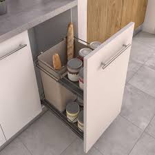 Les employés pourront vous donner des idées et des suggestions pour l'aménagement et la décoration de votre petite cuisine. Rangement Coulissant Pain Et Bouteilles Pour Meuble L 40 Cm Colonne L 40 Cm Leroy Merlin