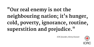 The emblems of the international red cross and red crescent movement, under the geneva conventions, are to be placed on humanitarian and medical vehicles and buildings, and to be worn by medical personnel and others carrying out humanitarian work. Peter Maurer Auf Twitter Red Cross Founder Dunant S Humanitarian Message Resonates As Much Today As 150 Years Ago Wef17