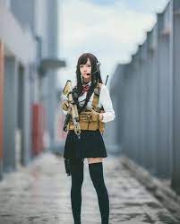 Pubg Pubg Mobile Wallpaper Pubg Mobile Game 359 Military Girl Fighter Girl Japanese Cosplay