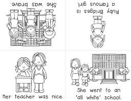 She was one of several african american children chosen to attend when ruby was in kindergarten, a federal court ruled that new orleans schools needed to become integrated, or to allow both black and white. Rosa Parks Ruby Bridges Foldable Emergent Readers Color B W 4 Books Total