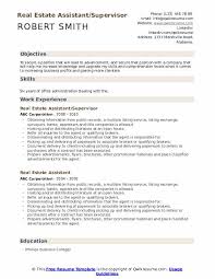Work independently and as part of a team. Real Estate Assistant Resume Samples Qwikresume