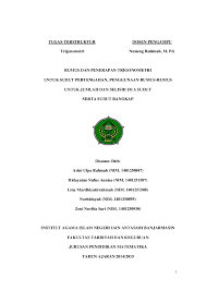 Check spelling or type a new query. Doc Rumus Dan Penerapan Trigonometri Untuk Sudut Pertengahan Penggunaan Rumus Rumus Untuk Jumlah Dan Selisih Dua Sudut Serta Sudut Rangkap Liny Mardhiyatirrahmah Academia Edu